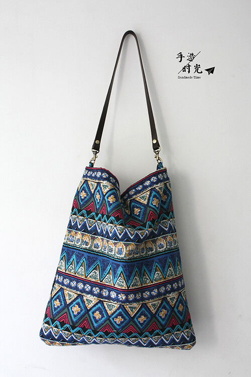 手造時光 原創手工設計 文藝民族風真皮肩帶 堆糖,美好生活研究所